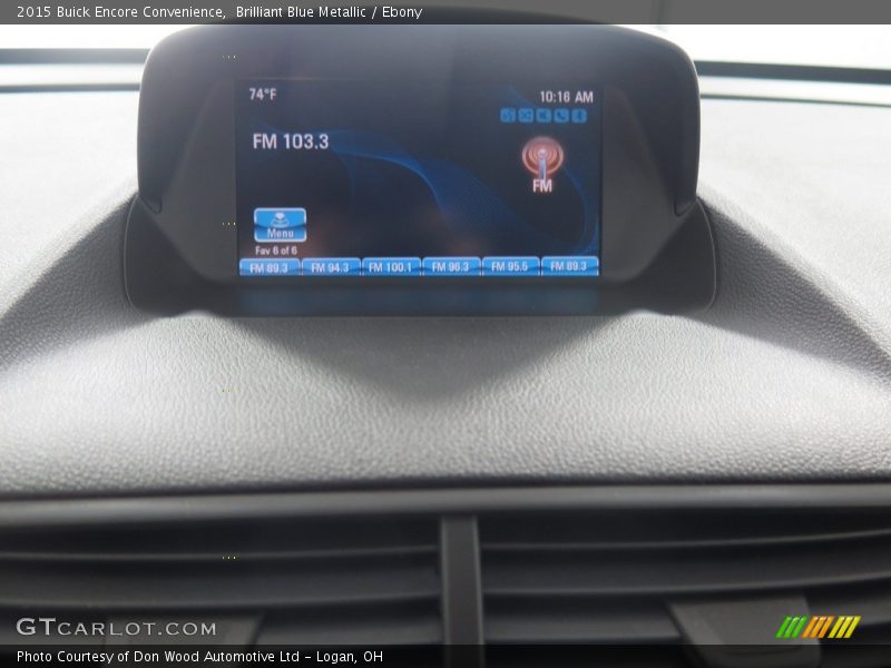 Brilliant Blue Metallic / Ebony 2015 Buick Encore Convenience