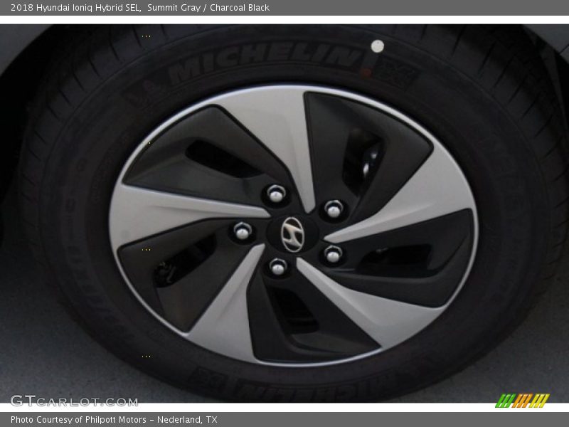Summit Gray / Charcoal Black 2018 Hyundai Ioniq Hybrid SEL