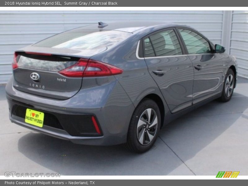 Summit Gray / Charcoal Black 2018 Hyundai Ioniq Hybrid SEL