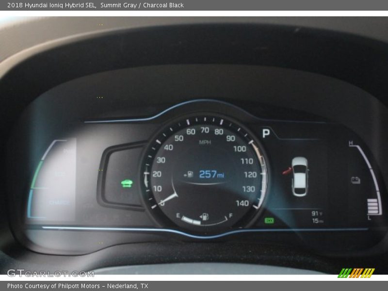 Summit Gray / Charcoal Black 2018 Hyundai Ioniq Hybrid SEL