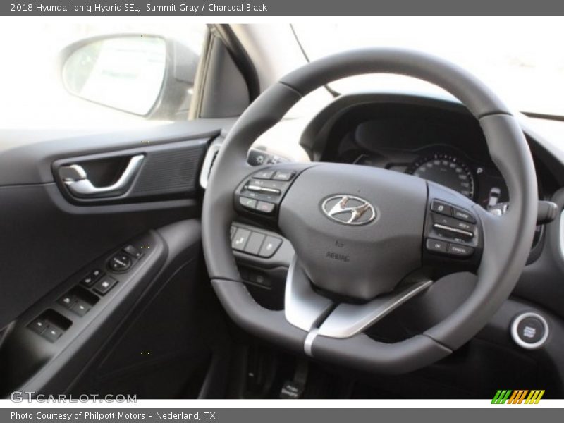 Summit Gray / Charcoal Black 2018 Hyundai Ioniq Hybrid SEL