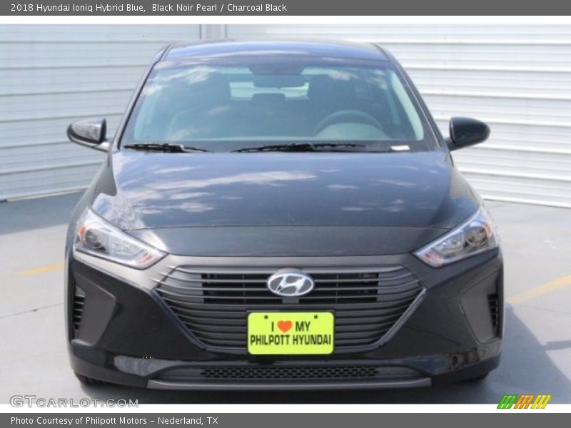 Black Noir Pearl / Charcoal Black 2018 Hyundai Ioniq Hybrid Blue