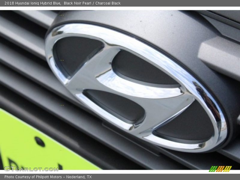 Black Noir Pearl / Charcoal Black 2018 Hyundai Ioniq Hybrid Blue
