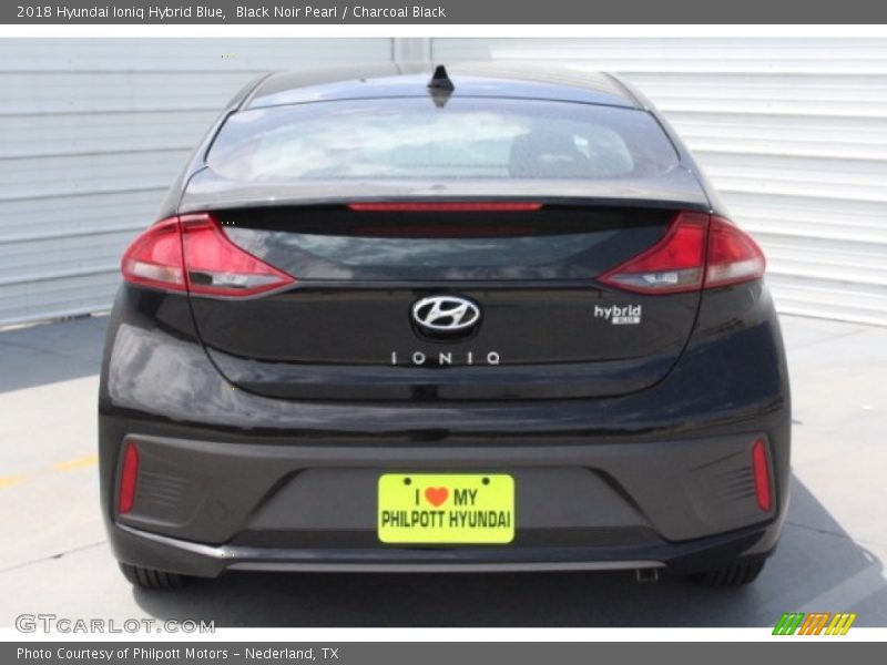 Black Noir Pearl / Charcoal Black 2018 Hyundai Ioniq Hybrid Blue