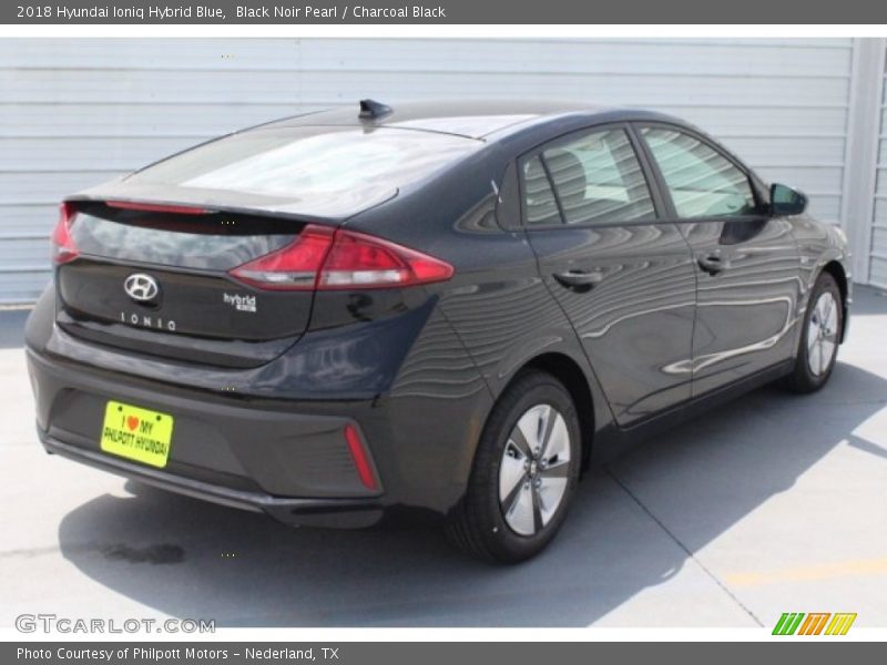 Black Noir Pearl / Charcoal Black 2018 Hyundai Ioniq Hybrid Blue