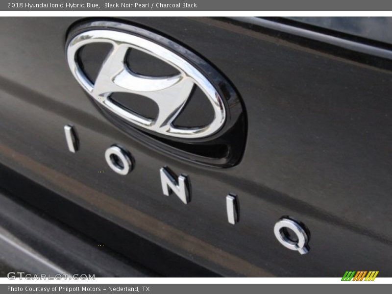 Black Noir Pearl / Charcoal Black 2018 Hyundai Ioniq Hybrid Blue