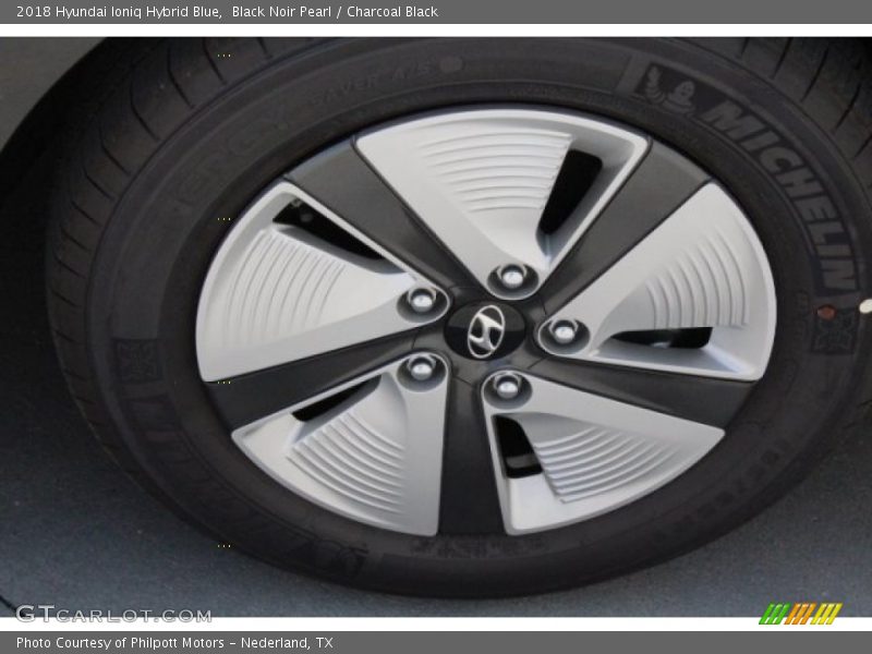 Black Noir Pearl / Charcoal Black 2018 Hyundai Ioniq Hybrid Blue