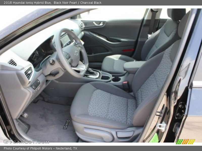 Black Noir Pearl / Charcoal Black 2018 Hyundai Ioniq Hybrid Blue