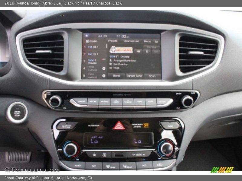 Black Noir Pearl / Charcoal Black 2018 Hyundai Ioniq Hybrid Blue