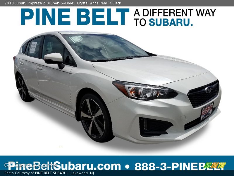 Crystal White Pearl / Black 2018 Subaru Impreza 2.0i Sport 5-Door