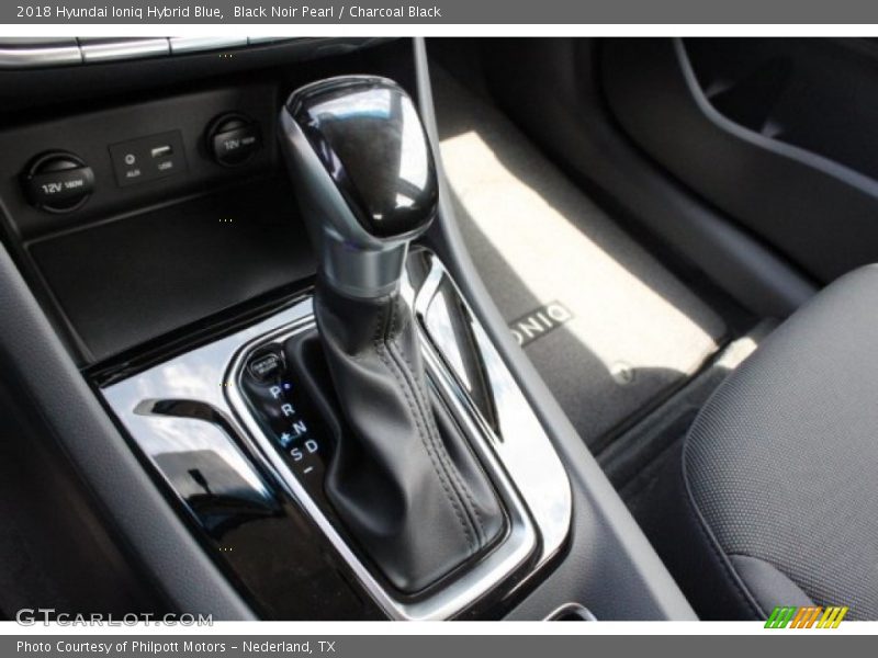 Black Noir Pearl / Charcoal Black 2018 Hyundai Ioniq Hybrid Blue