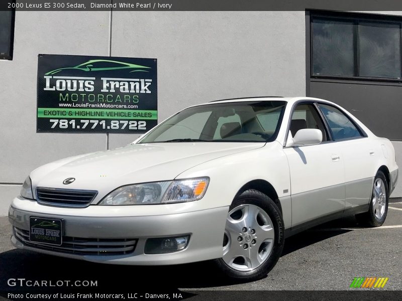 Diamond White Pearl / Ivory 2000 Lexus ES 300 Sedan