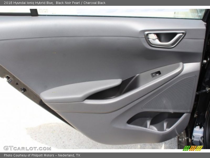 Black Noir Pearl / Charcoal Black 2018 Hyundai Ioniq Hybrid Blue