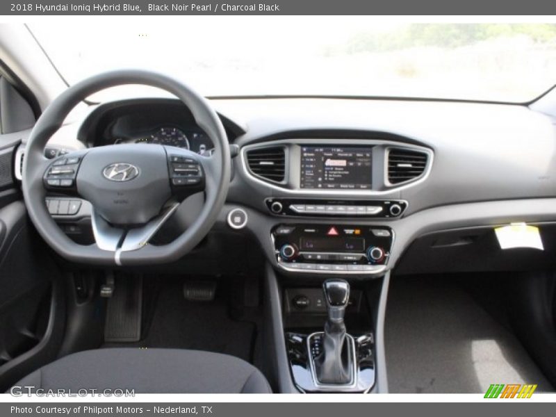 Black Noir Pearl / Charcoal Black 2018 Hyundai Ioniq Hybrid Blue