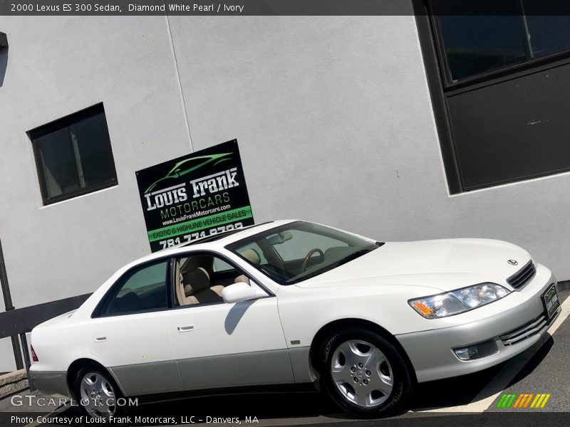 Diamond White Pearl / Ivory 2000 Lexus ES 300 Sedan