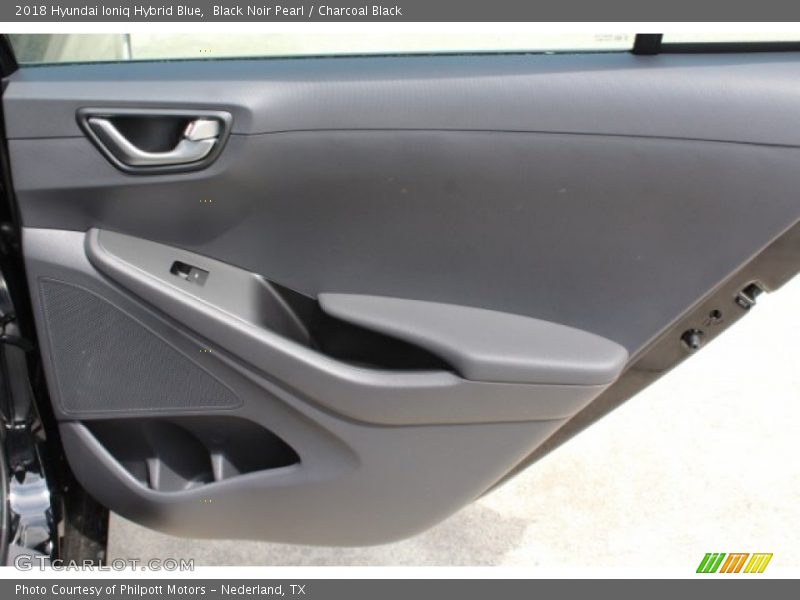 Black Noir Pearl / Charcoal Black 2018 Hyundai Ioniq Hybrid Blue