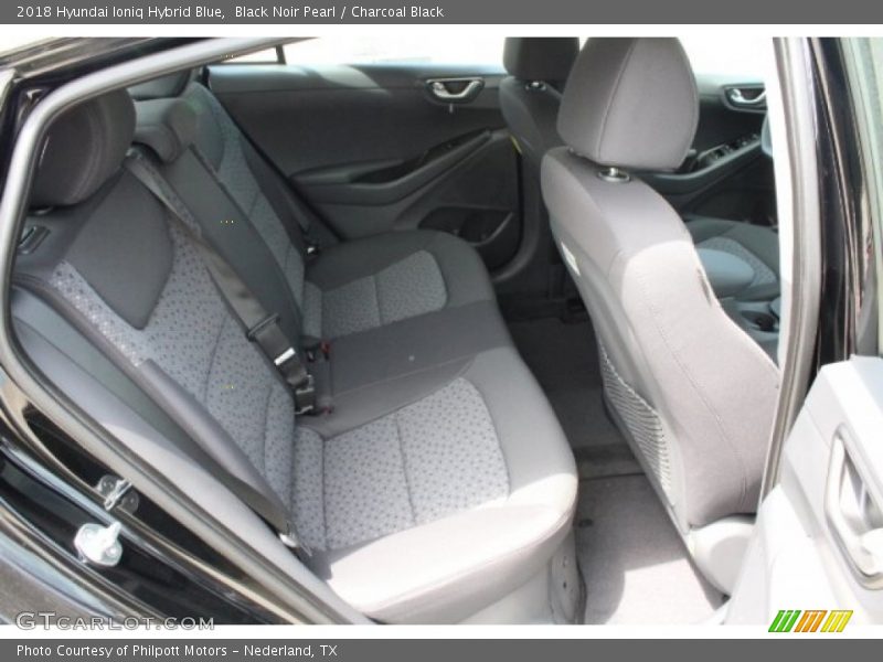 Black Noir Pearl / Charcoal Black 2018 Hyundai Ioniq Hybrid Blue