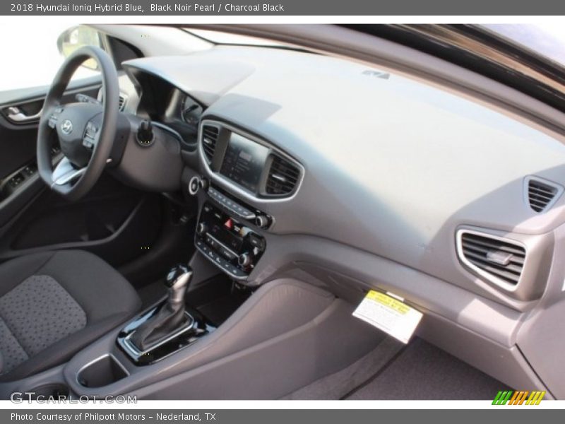 Black Noir Pearl / Charcoal Black 2018 Hyundai Ioniq Hybrid Blue