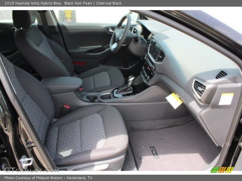 Black Noir Pearl / Charcoal Black 2018 Hyundai Ioniq Hybrid Blue