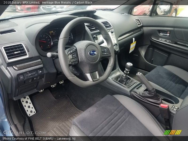  2018 WRX Limited Carbon Black Interior