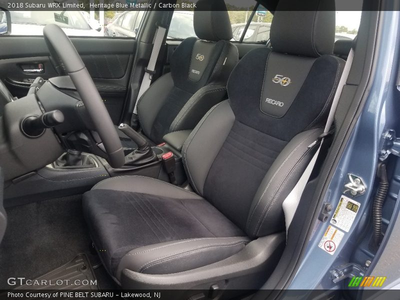 Front Seat of 2018 WRX Limited