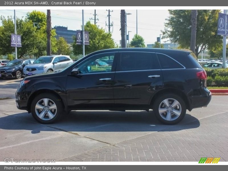 Crystal Black Pearl / Ebony 2012 Acura MDX SH-AWD