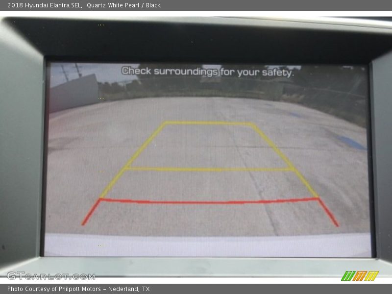 Quartz White Pearl / Black 2018 Hyundai Elantra SEL
