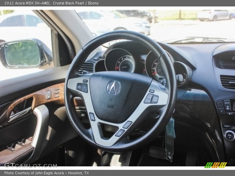 Crystal Black Pearl / Ebony 2012 Acura MDX SH-AWD