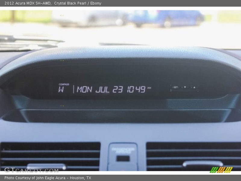 Crystal Black Pearl / Ebony 2012 Acura MDX SH-AWD