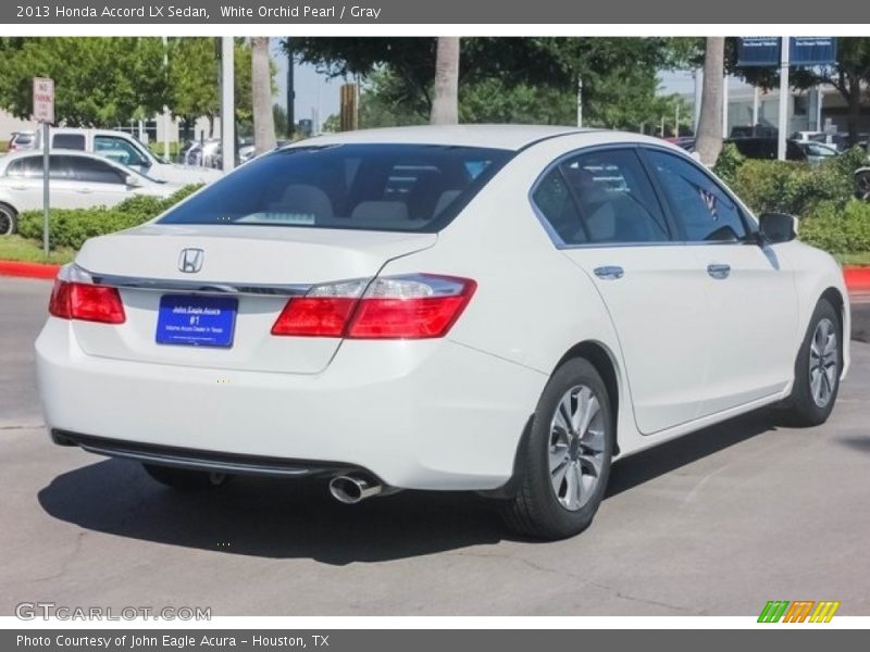 White Orchid Pearl / Gray 2013 Honda Accord LX Sedan