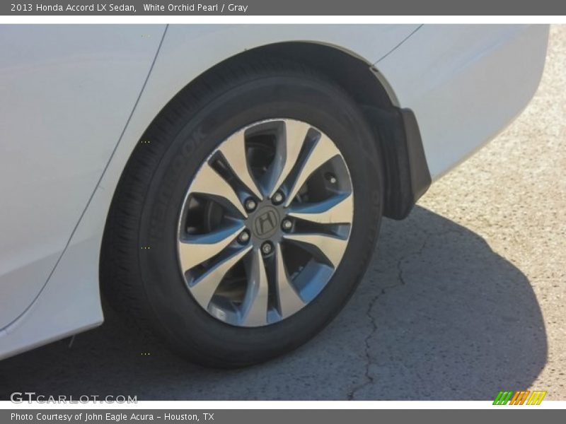 White Orchid Pearl / Gray 2013 Honda Accord LX Sedan