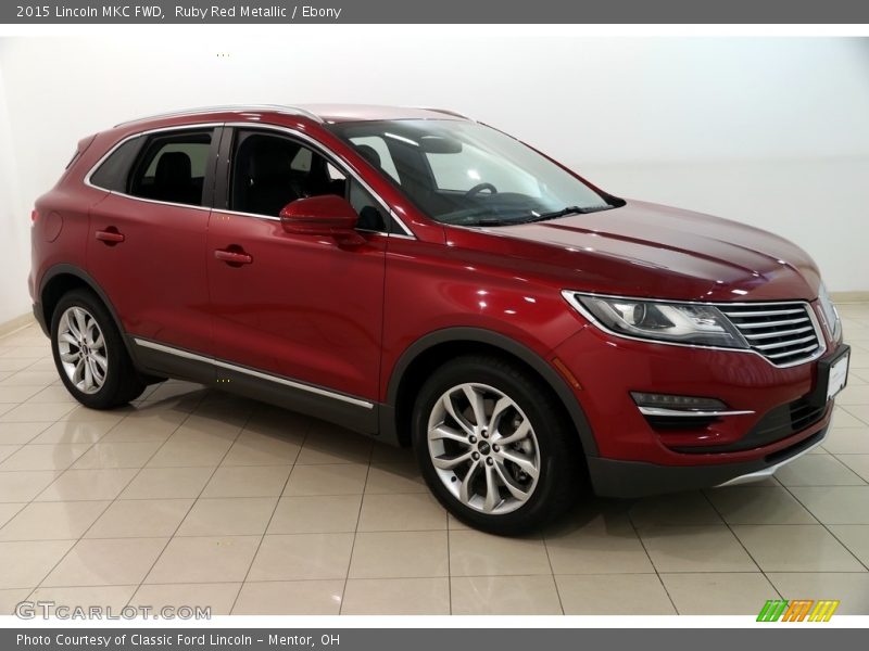 Ruby Red Metallic / Ebony 2015 Lincoln MKC FWD