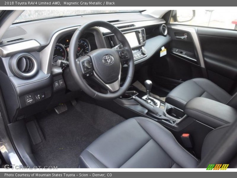 Magnetic Gray Metallic / Black 2018 Toyota RAV4 Limited AWD