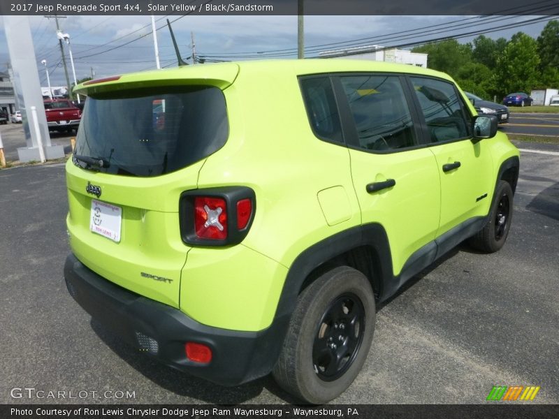 Solar Yellow / Black/Sandstorm 2017 Jeep Renegade Sport 4x4