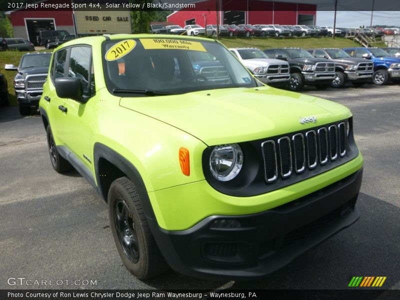 Solar Yellow / Black/Sandstorm 2017 Jeep Renegade Sport 4x4