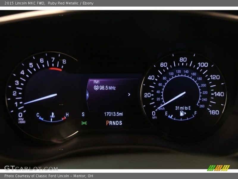 Ruby Red Metallic / Ebony 2015 Lincoln MKC FWD