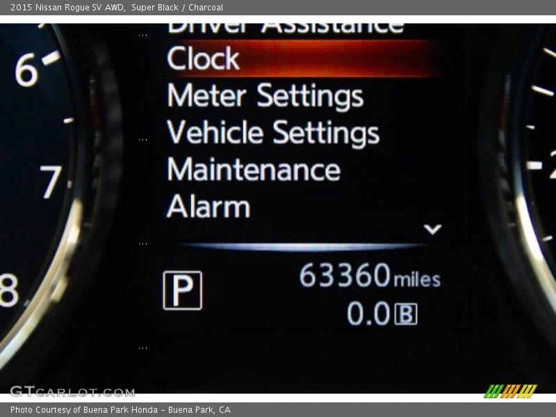 Super Black / Charcoal 2015 Nissan Rogue SV AWD