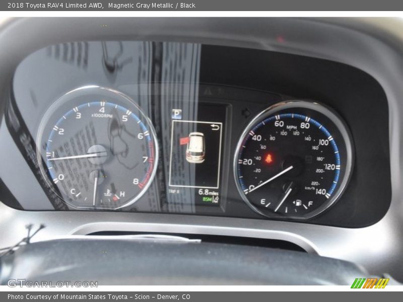 Magnetic Gray Metallic / Black 2018 Toyota RAV4 Limited AWD