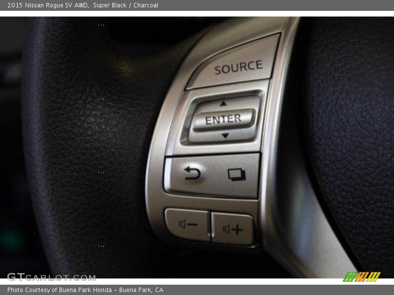 Super Black / Charcoal 2015 Nissan Rogue SV AWD