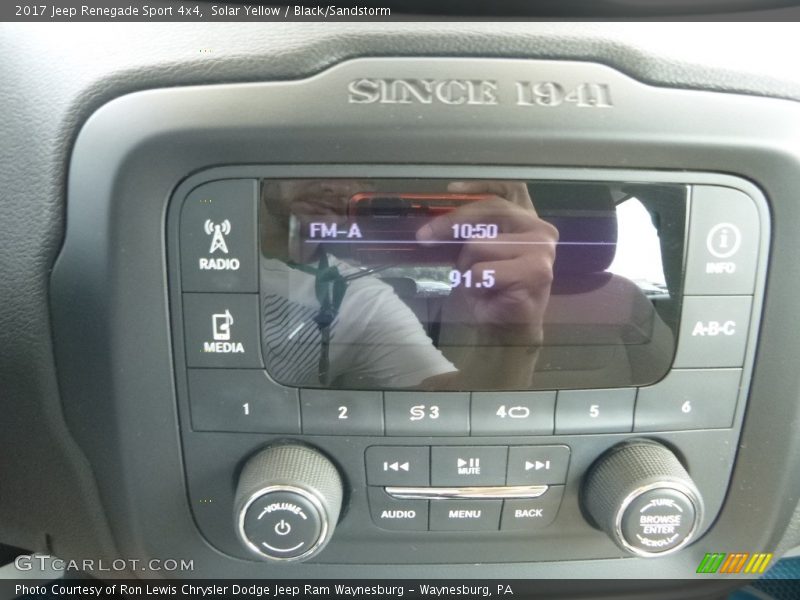 Solar Yellow / Black/Sandstorm 2017 Jeep Renegade Sport 4x4