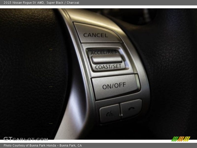 Super Black / Charcoal 2015 Nissan Rogue SV AWD