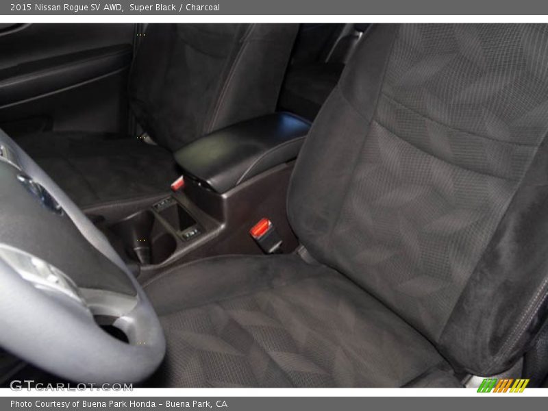 Super Black / Charcoal 2015 Nissan Rogue SV AWD