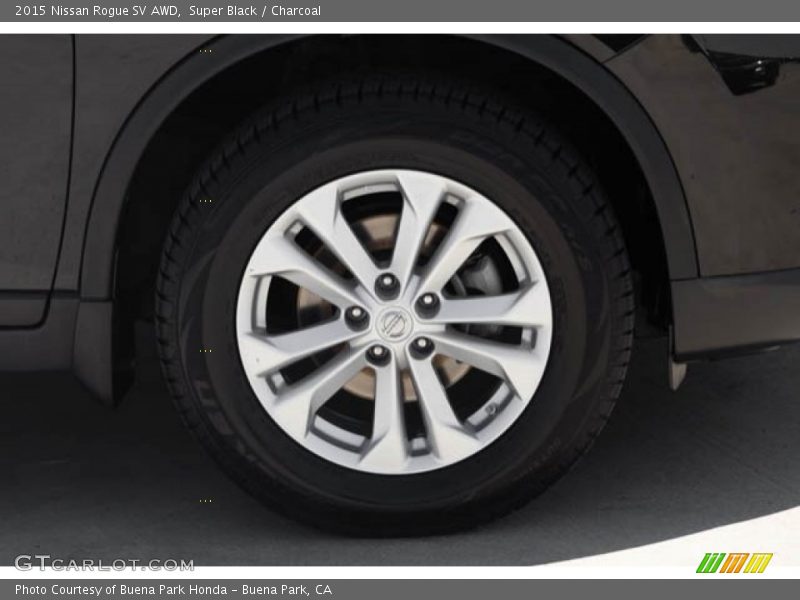 Super Black / Charcoal 2015 Nissan Rogue SV AWD
