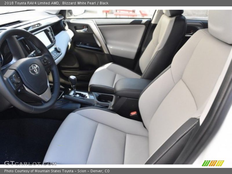 Blizzard White Pearl / Black 2018 Toyota RAV4 Limited AWD