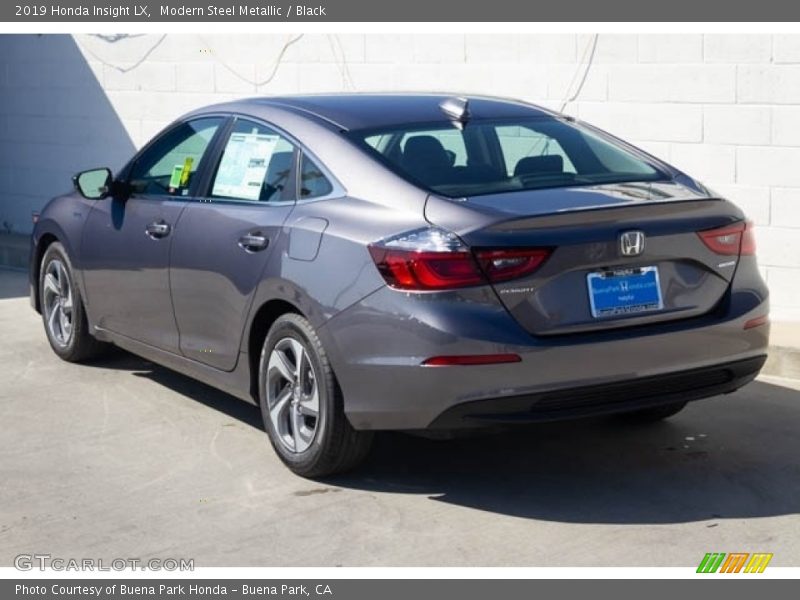 Modern Steel Metallic / Black 2019 Honda Insight LX
