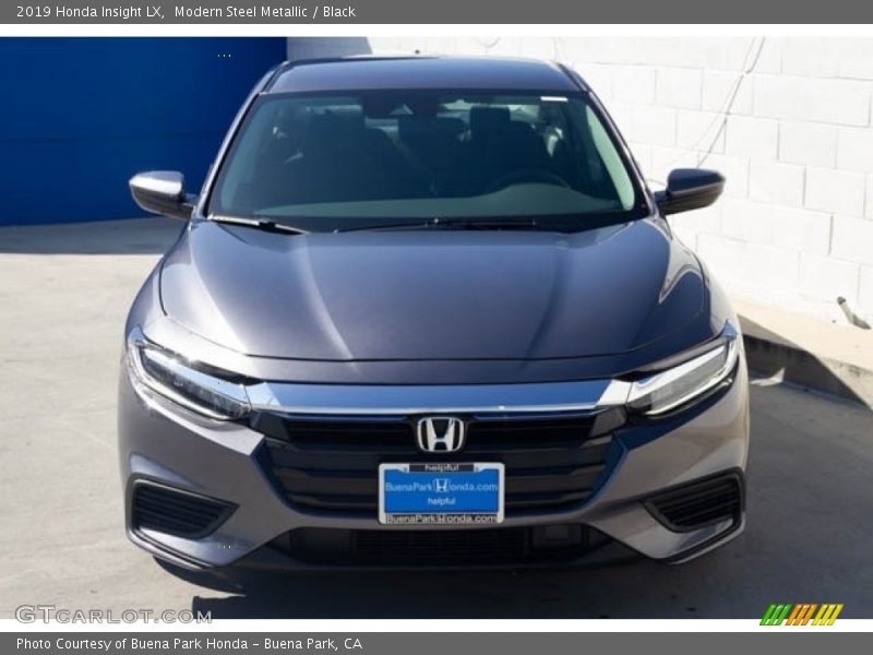 Modern Steel Metallic / Black 2019 Honda Insight LX