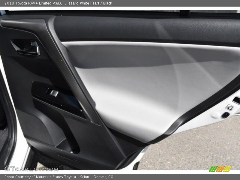 Blizzard White Pearl / Black 2018 Toyota RAV4 Limited AWD