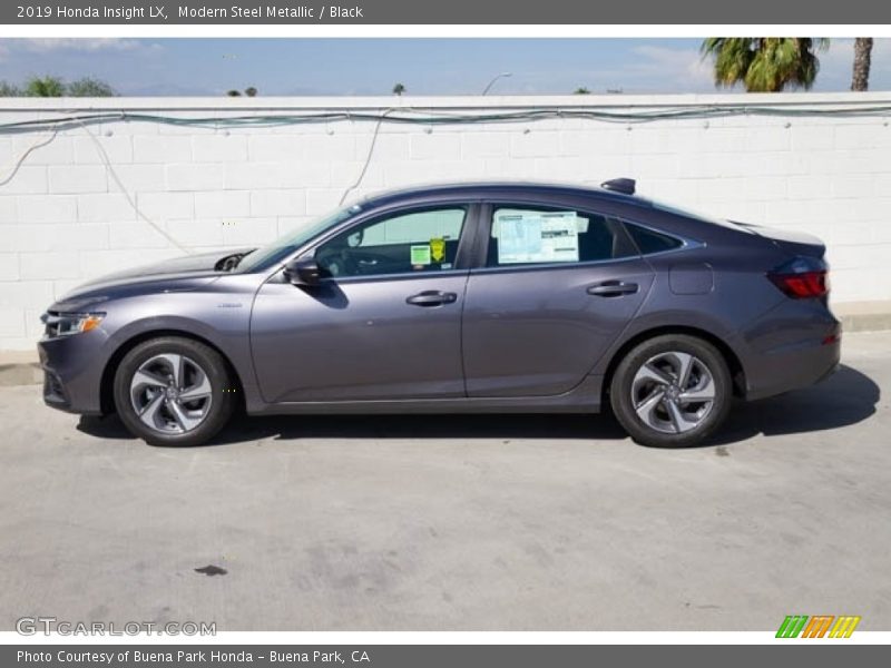 Modern Steel Metallic / Black 2019 Honda Insight LX