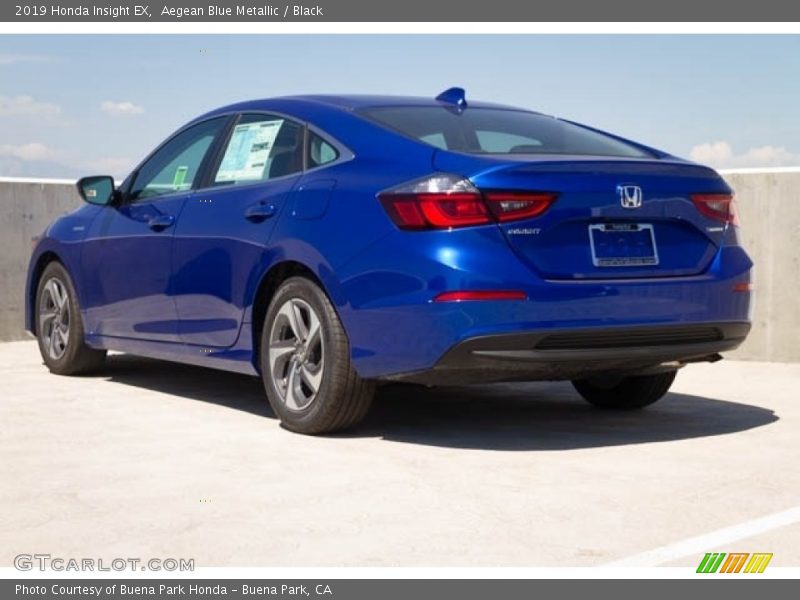 Aegean Blue Metallic / Black 2019 Honda Insight EX