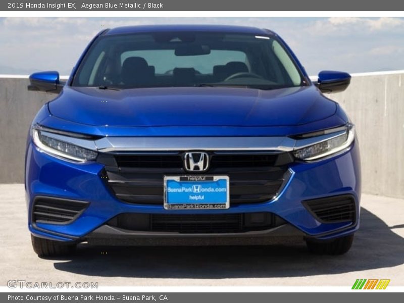 Aegean Blue Metallic / Black 2019 Honda Insight EX